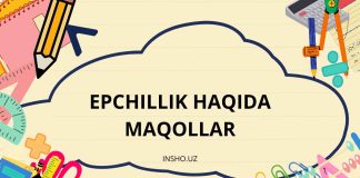 EPCHILLIK HAQIDA MAQOLLAR