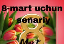 8-mart onajonlar bayrami ssenariysi