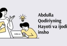 Abdulla Qodiriyning Hayoti va ijodi
