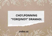 CHO’LPONNING “YORQINOY” DRAMASI.